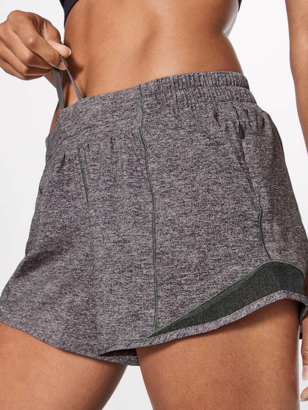 lululemon athletica Heathered Gray Athletic Shorts